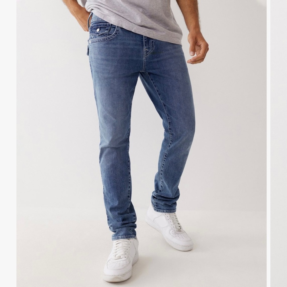 TRUE RELIGION | Rocco flap medium wash jeans